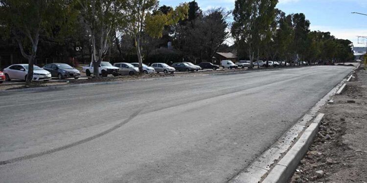 El intendente supervisó el avance de obras en avenida 14 de Julio